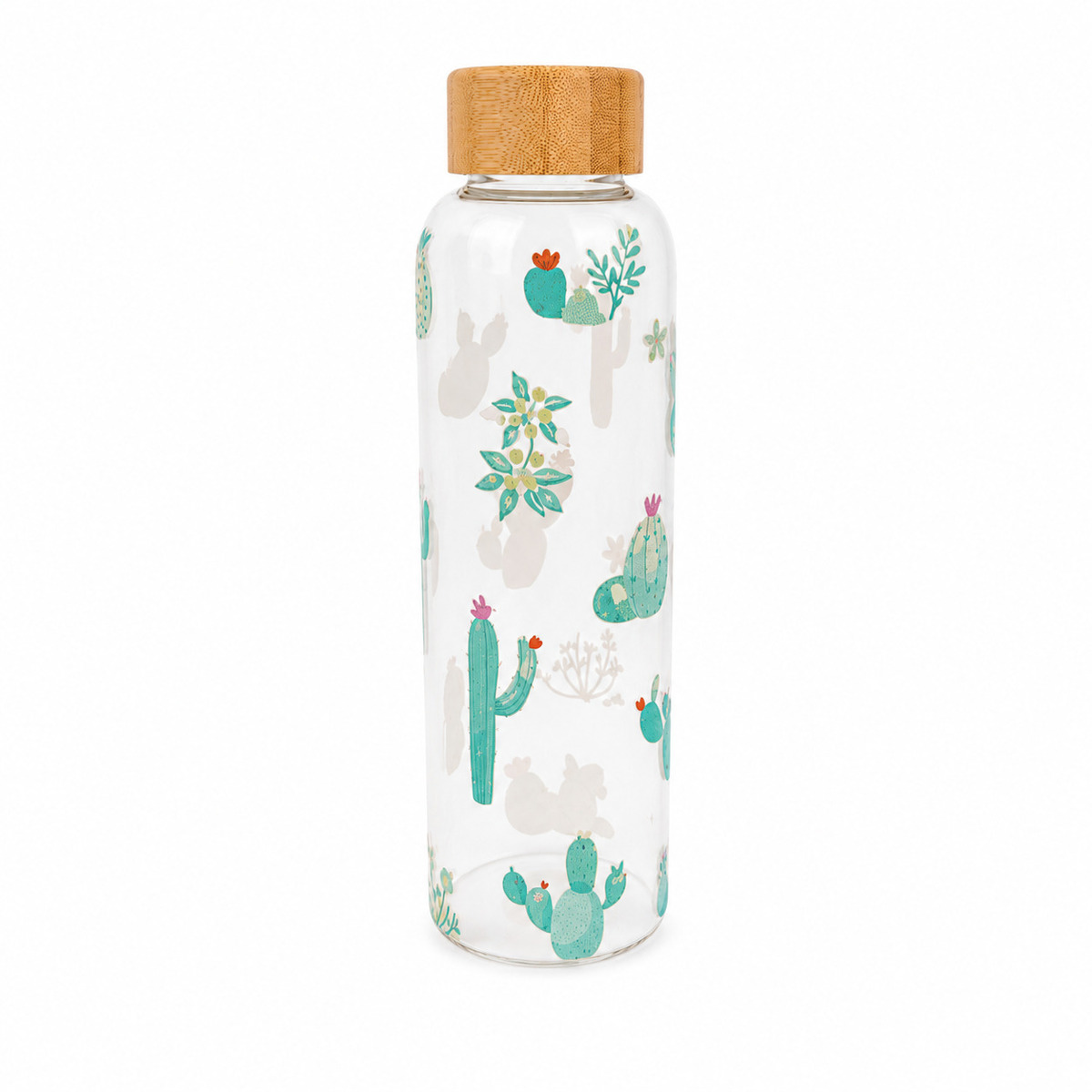 Be Cute staklena boca, kaktus 550ml