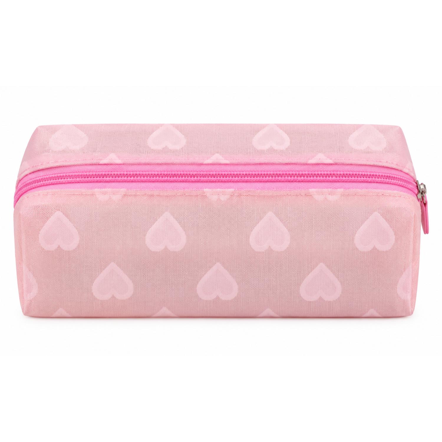 Be Cute neseser sa srcima roze 17x9x9 