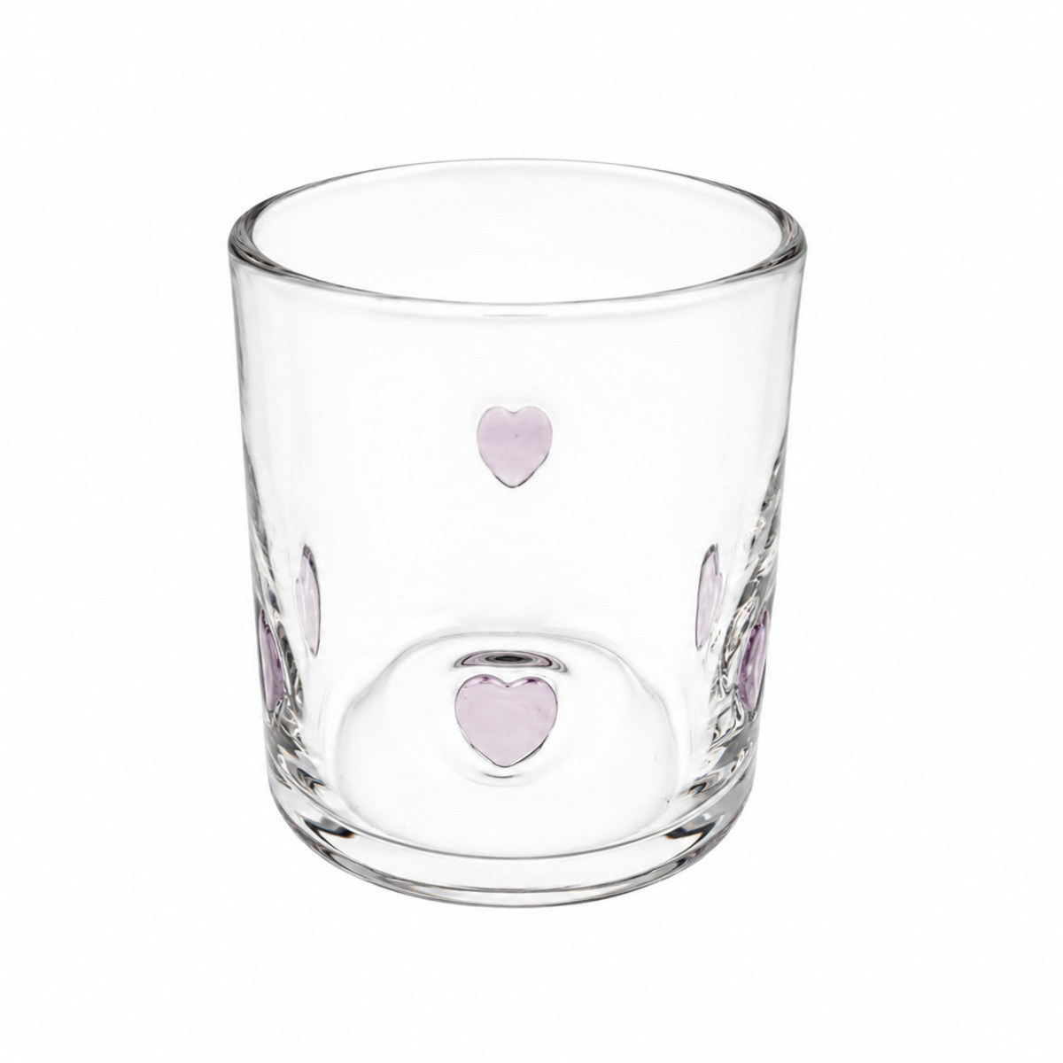 Cute&Cool HOME staklena čaša sa srcem 450ml 