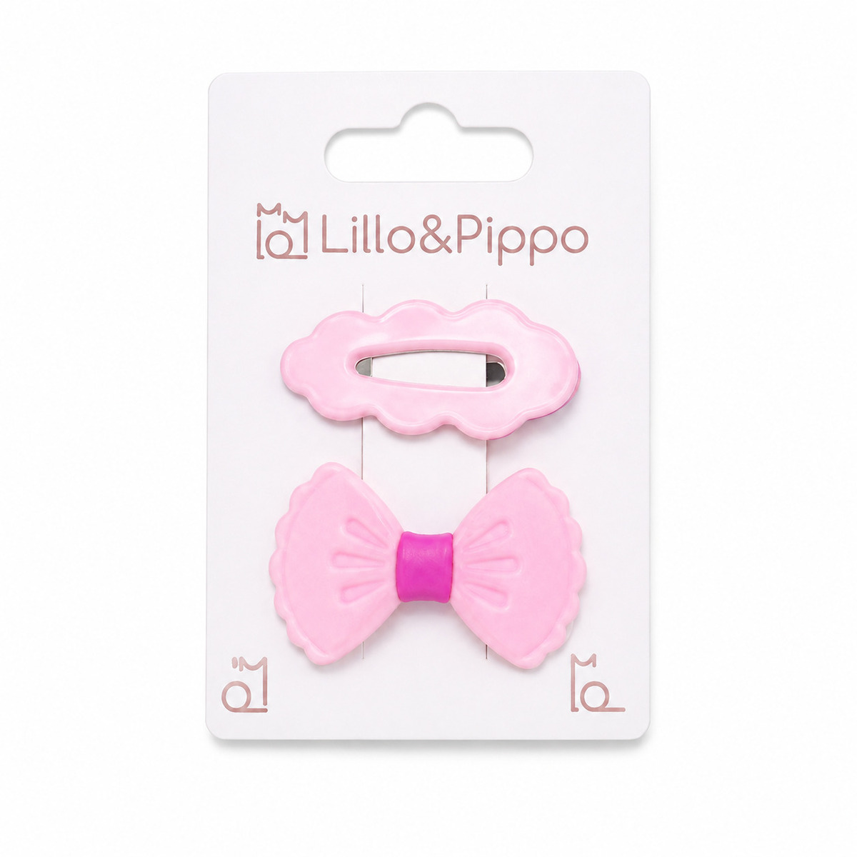 Lillo&Pippo šnalice za kosu 2/1 mašna