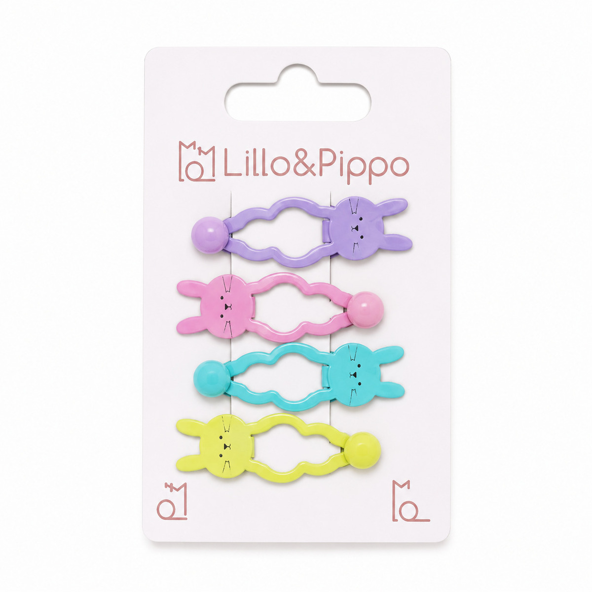 Lillo&Pippo šnalice za kosu 4/1 zeke 