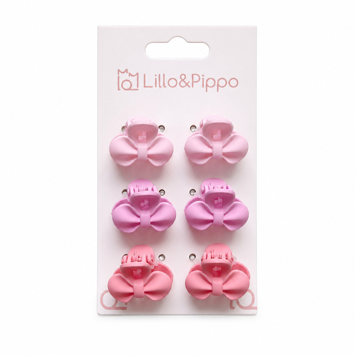 Lillo&Pippo šnalice za kosu 6/1 mini mašnice