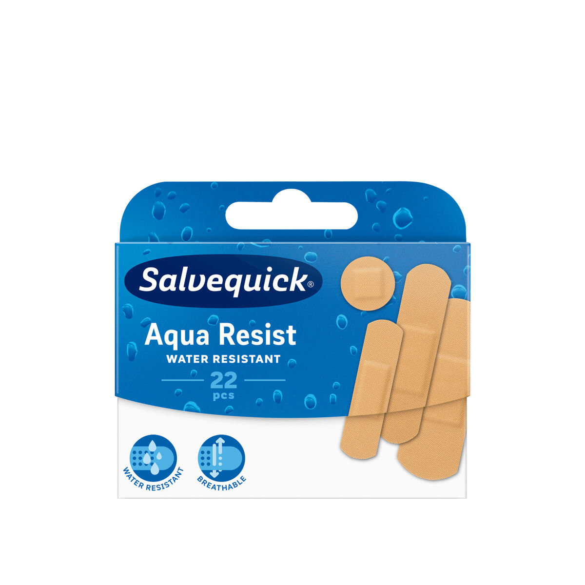 Salvequick flasteri Aqua Resist mix 4 veli 22kom 