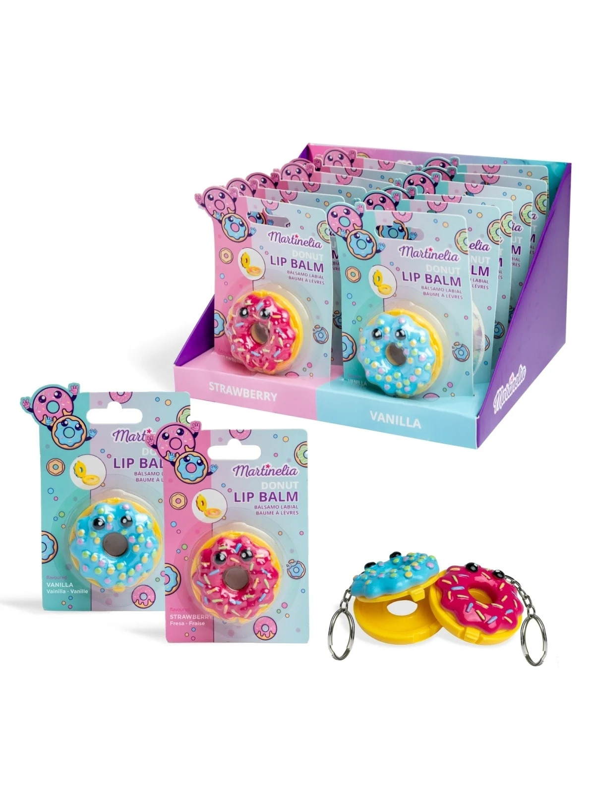 Martinelia Donut balzam za usne 4g privezak 68137