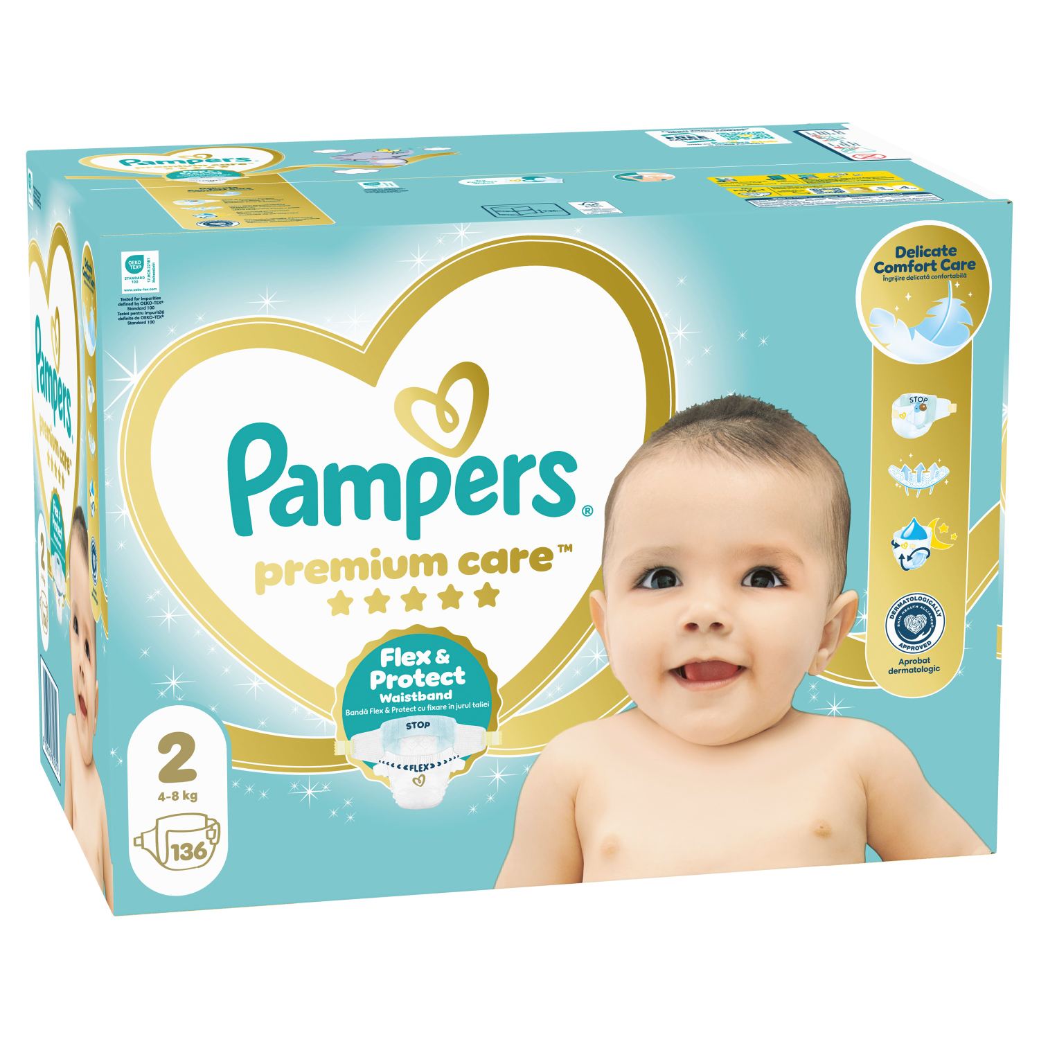 Pampers pelene premium MB 2 mini 4-8kg 136kom