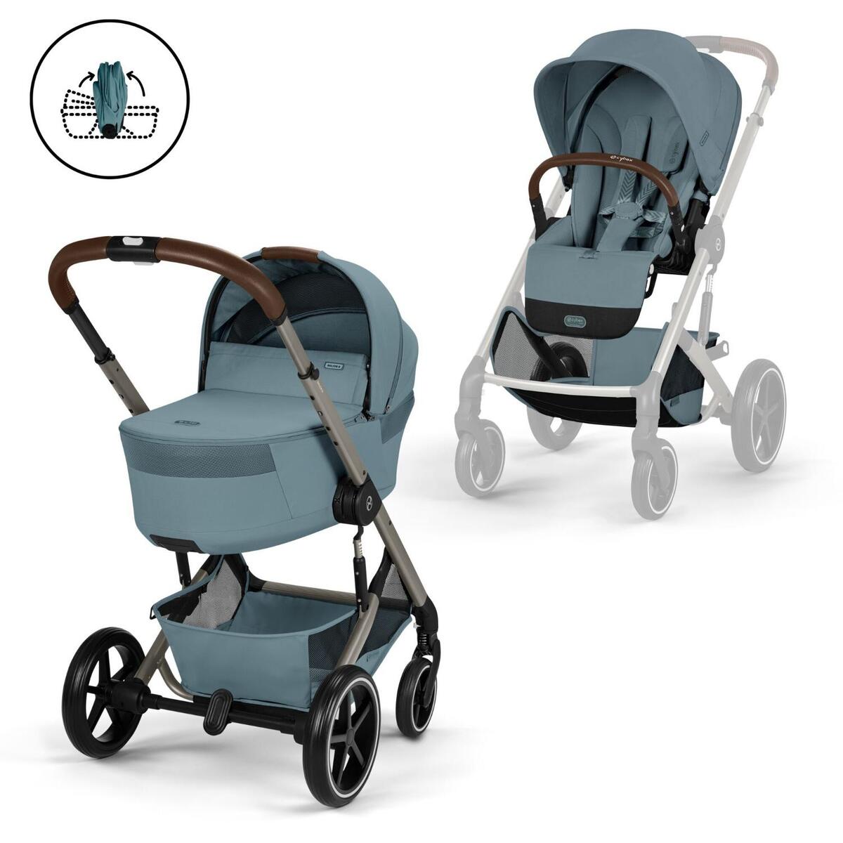 Cybex duo sistem Balios S Lux Stormy Blue (taupe) 