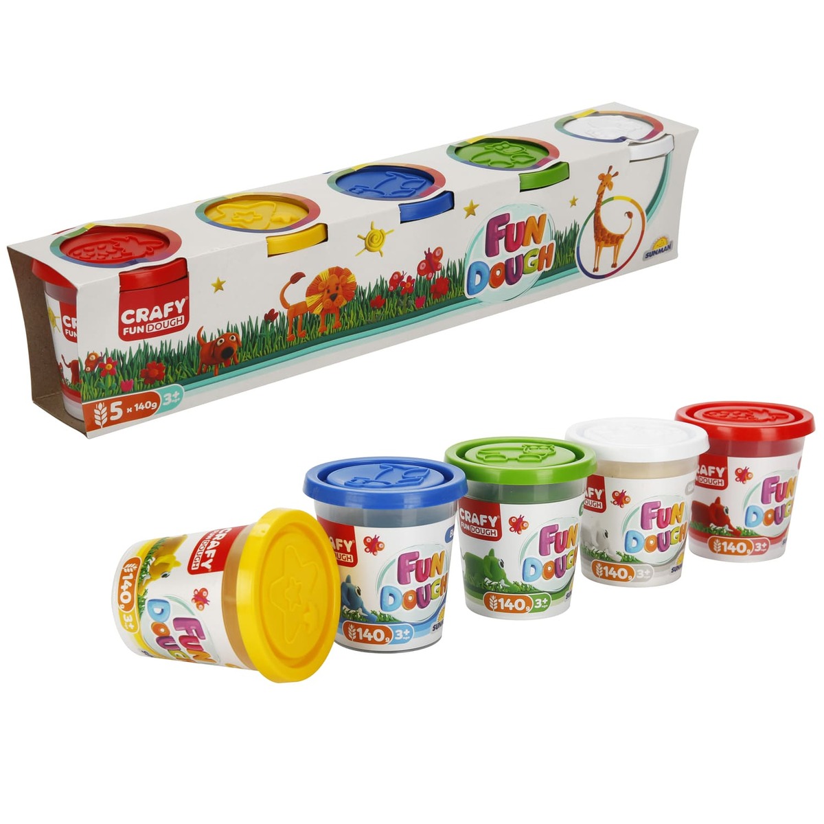 Sunman plastelin set 5 boja