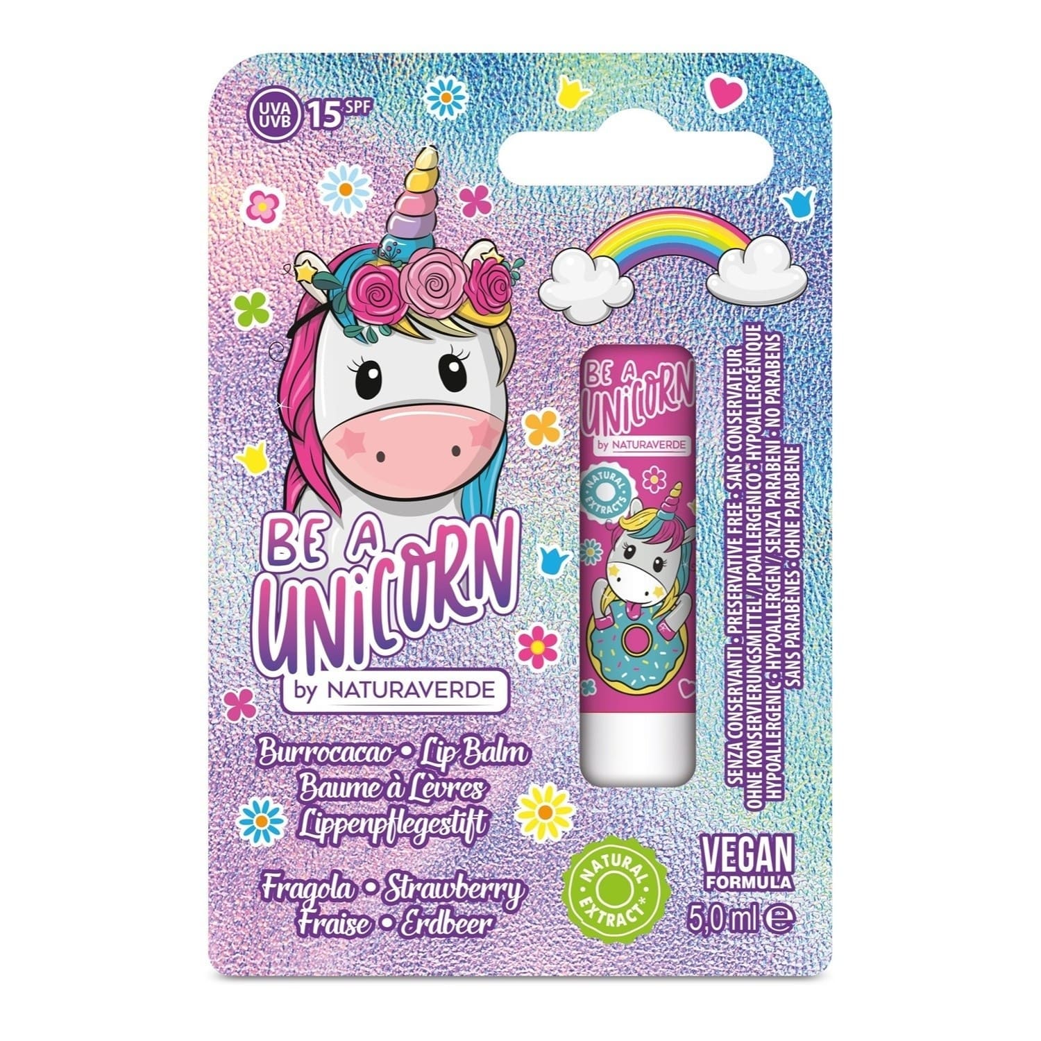 Unicorn balsam za usne 5ml, spf15