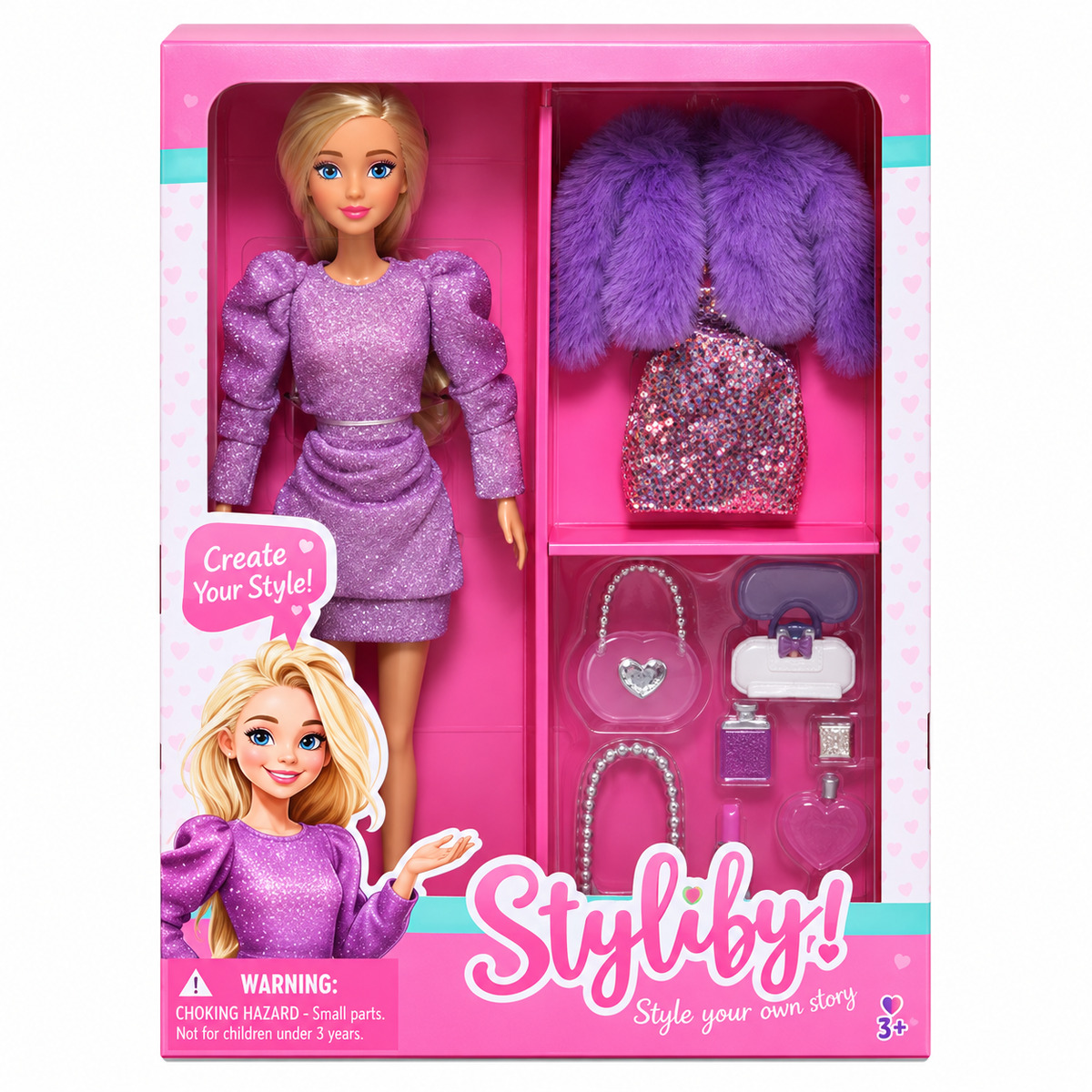 Stylify lutka sa dodatnim outfitom, 31cm 