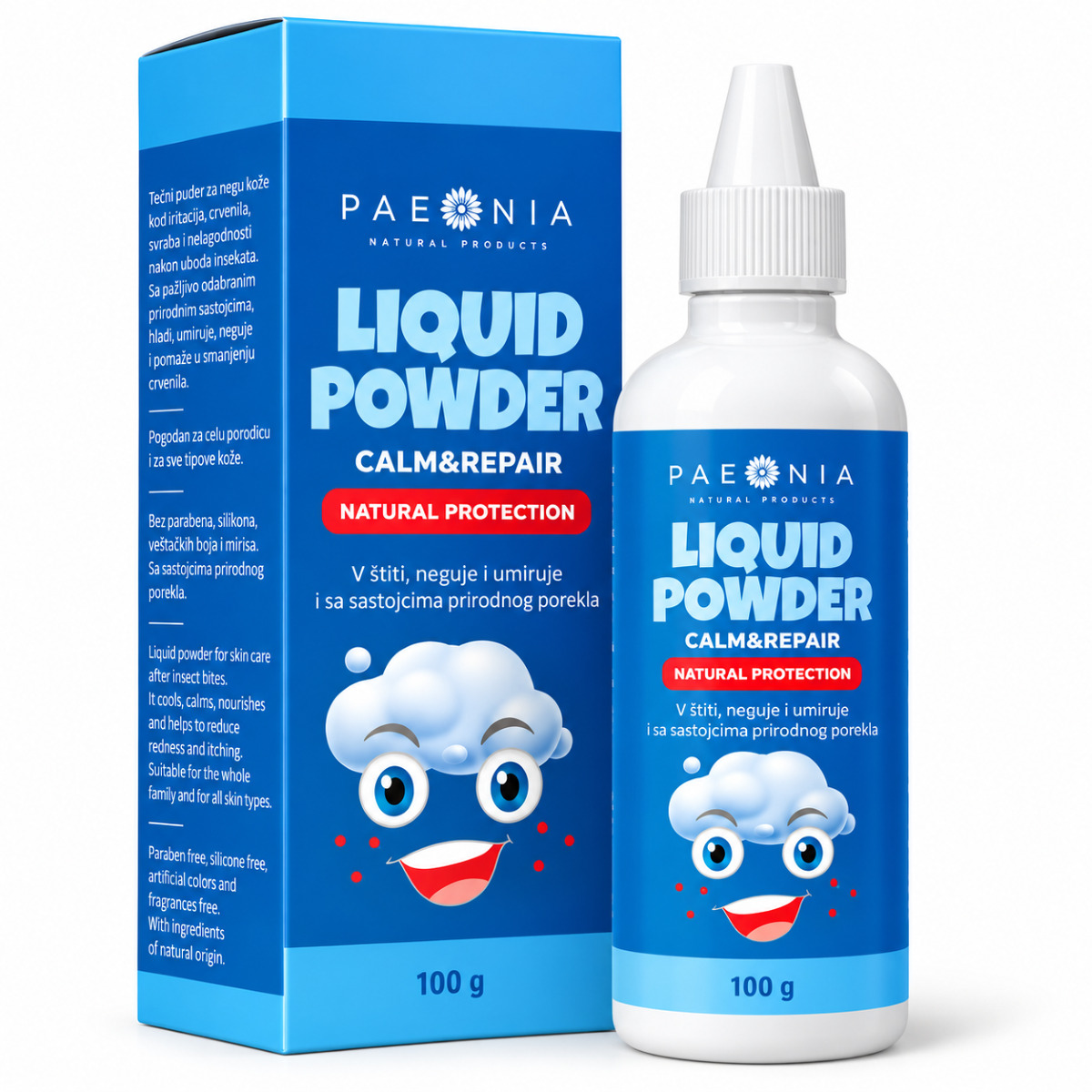 Paeonia kids tečni puder za boginje 100g
