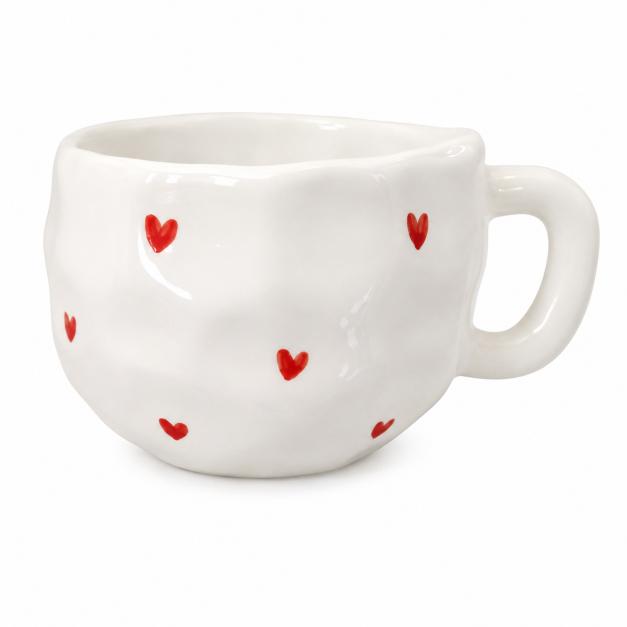 Cute&Cool Home dekorativna šolja sa srcima 300ml 