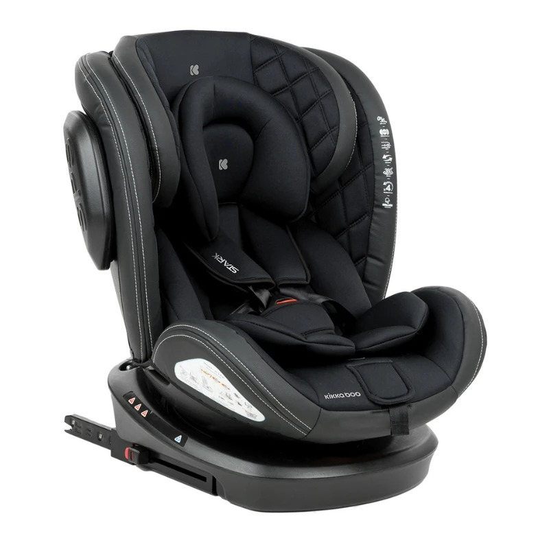 KIkka Boo autosedište stark isofix, black