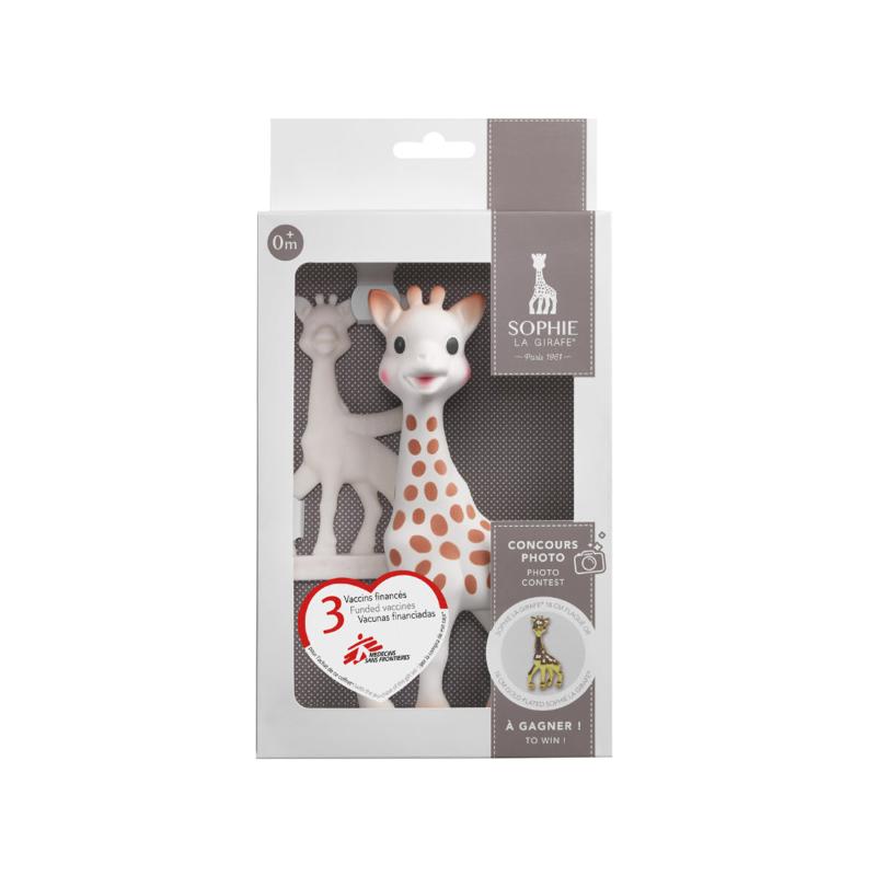 Sophie La Girafe gift set žirafa i glodalica bela 