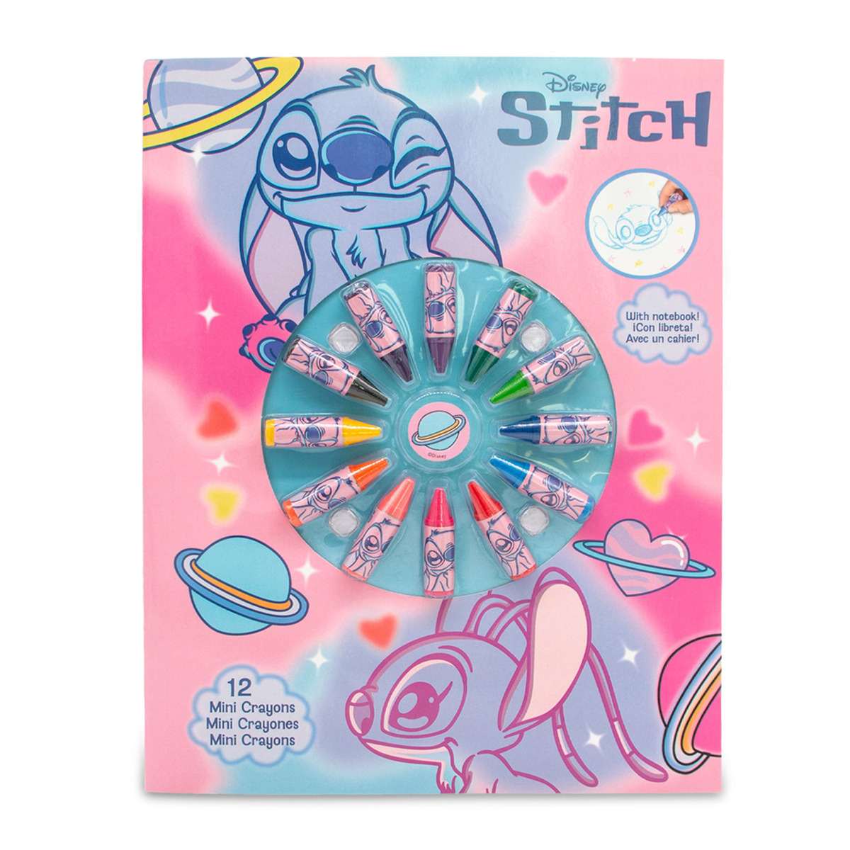 Kids Licensing Stitch notes sa voštanim bojicama 