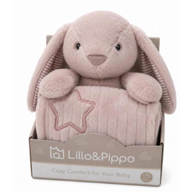 Lillo&Pippo ćebe sa igračkom, Zeka roze 