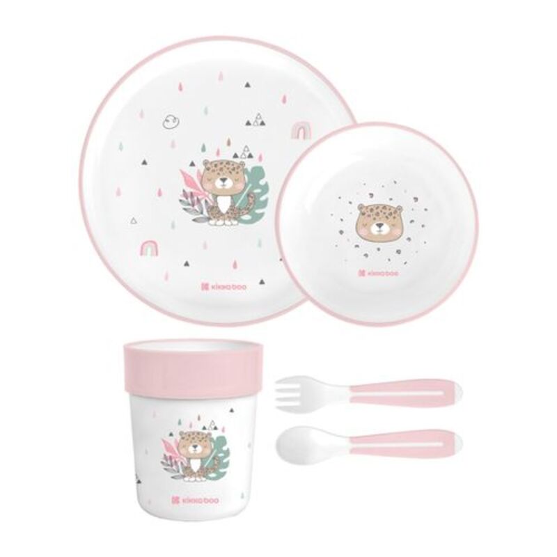 Kikka Boo set za hranjenje 4/1 Savanna, pink