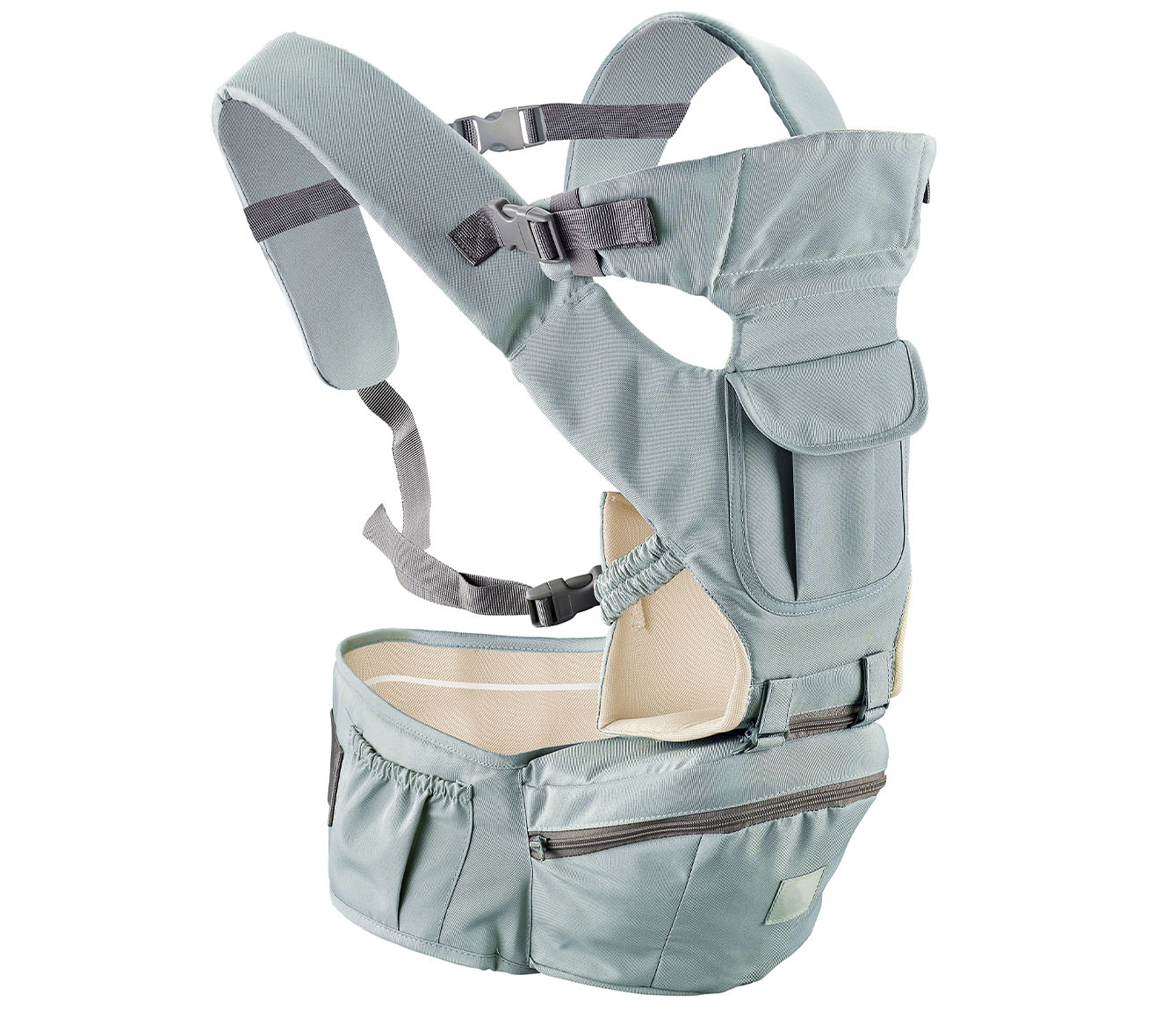BBO kengur nosiljka Gobaby, silver grey 