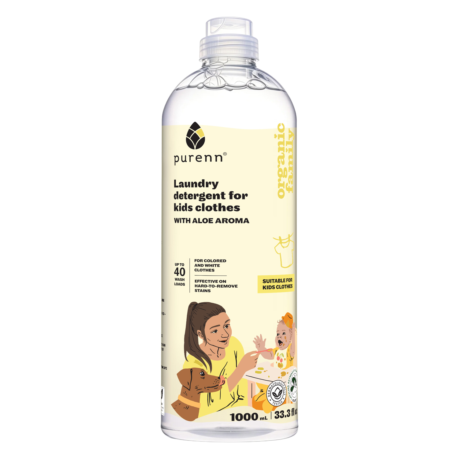 Purenn deterdžent za bebe Happy Moments 1L