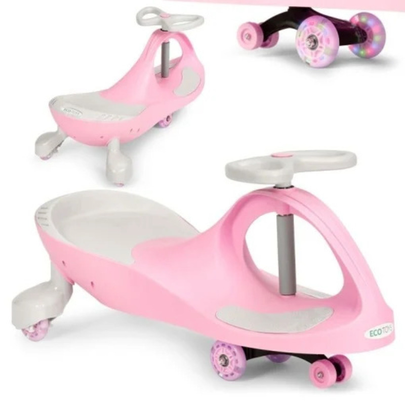 Wiggle guralica sa led točkovima roze