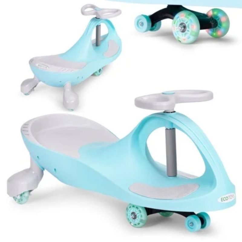 Wiggle guralica sa led točkovima plava