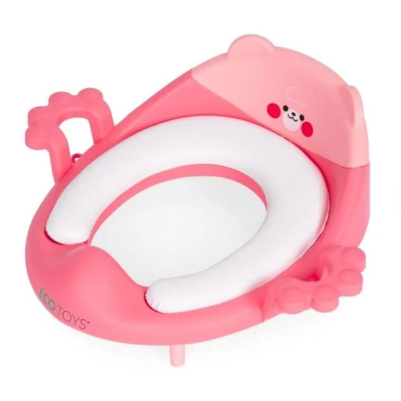 Adapter za WC šolju sa rukohvatima, pink 