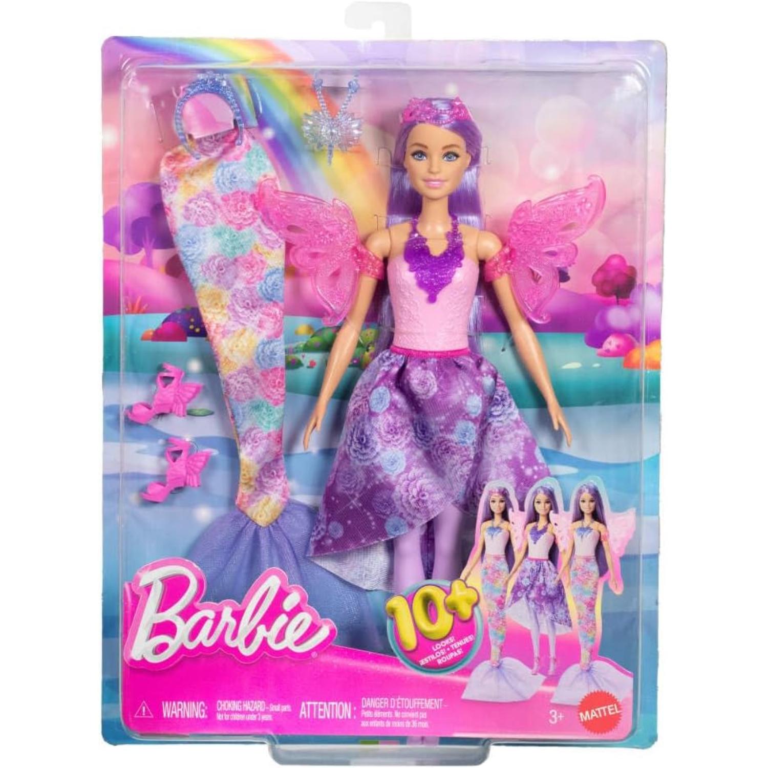 Barbie Set sa repom sirene i krilima 