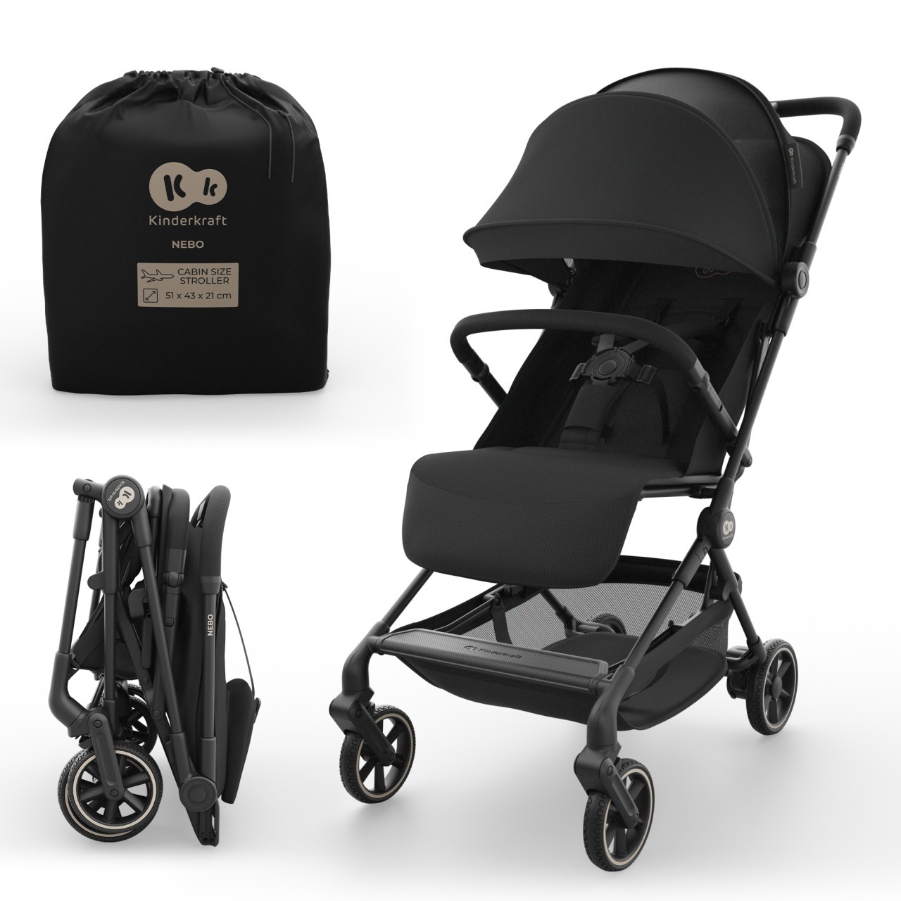 Kinderkraft kolica Nebo, Black