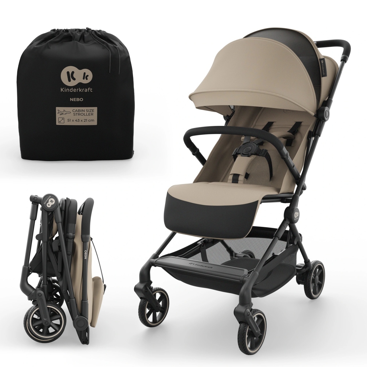 Kinderkraft kolica Nebo, Beige