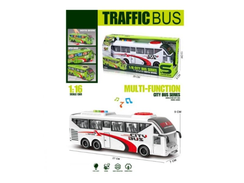 Merx igračka školski autobus sa svetlom i zvukom