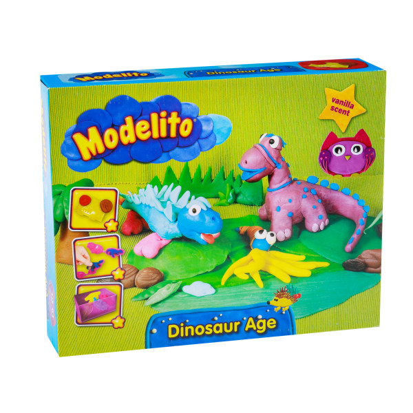 Modelito, plastelin set dinosaursi