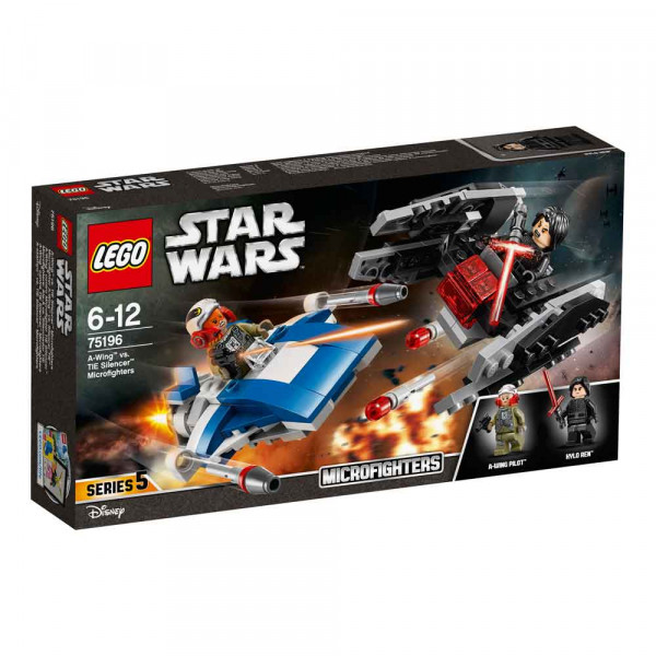 Lego Star wars a-wing vs tie silencer microfighte 