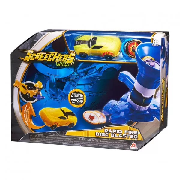 Screechers Rapid Fire Disc Blaster 