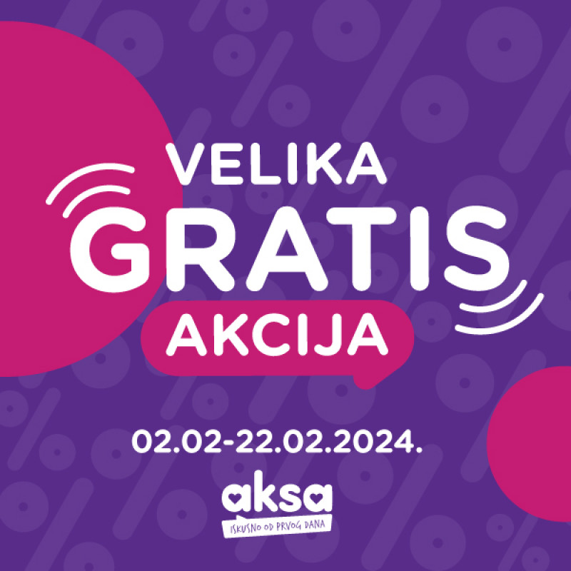 <h3>Velika gratis akcija</h3>