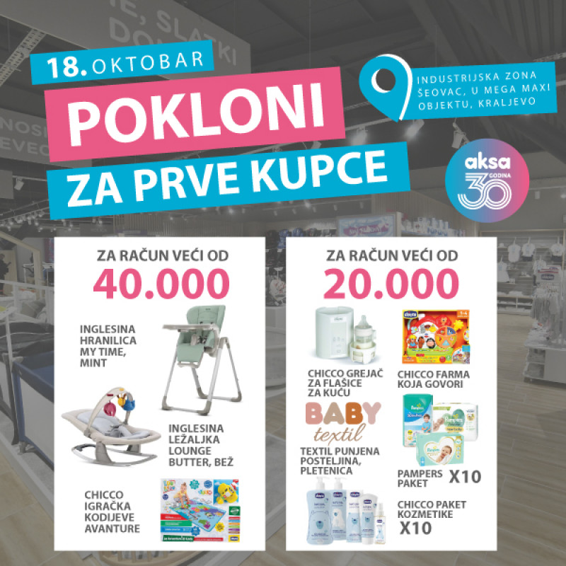 Nova Aksa, novi doživljaj: Otvaramo Aksa prodavnicu u Kraljevu!