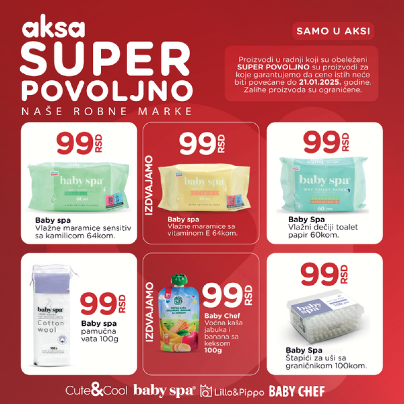<h3>SUPER POVOLJNO</h3>