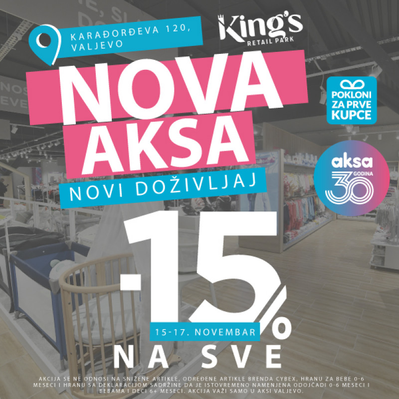 Nova Aksa, novi doživljaj: Otvaramo Aksa prodavnicu u Valjevu!