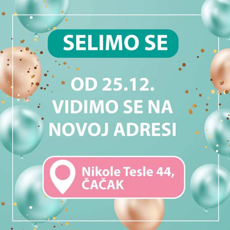 Selimo se! Aksa Čačak na novoj lokaciji od 25.12!