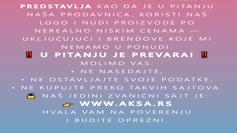 UPOZORENJE!