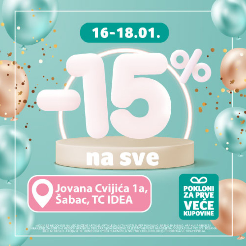 Selimo se! Aksa Šabac na novoj lokaciji od 16.01.