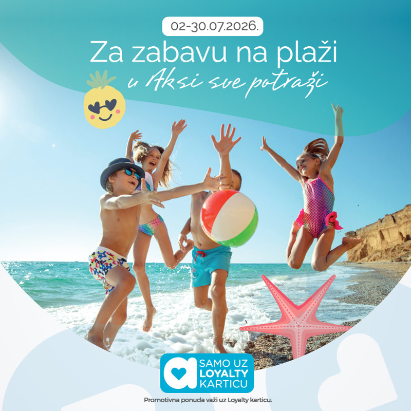 Za zabavu na plaži, u Aksi sve potraži!