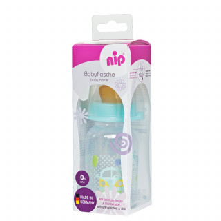 Nip PP flašica Family Unisex 125ml, kaučuk, S, 0-6m