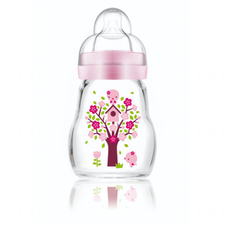 MAM staklena flašica silikon 170ml, 0m+