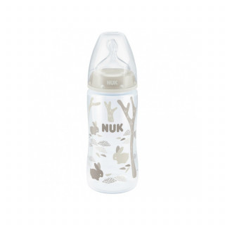 Nuk FC plus plastična flašica, silikon 300ml, 0-6m 