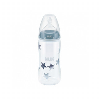 Nuk FC plus plastična flašica, silikon 300ml, 0-6m 