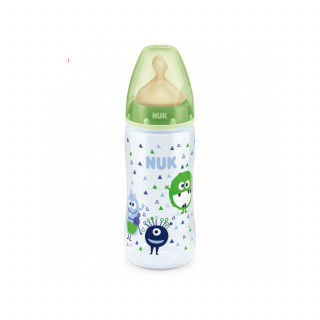Nuk FC plus plastična flašica, kaučuk 300ml, 0-6m
