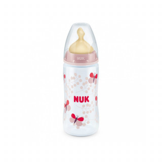 Nuk FC plus plastična flašica, kaučuk 300ml, 0-6m