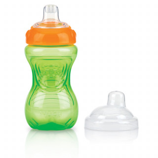 Nuby čaša sa sil. piskom, no spill 9m+, 300ml