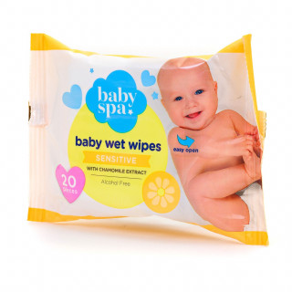 Baby spa vlažne maramice sens. sa kamilicom 20kom