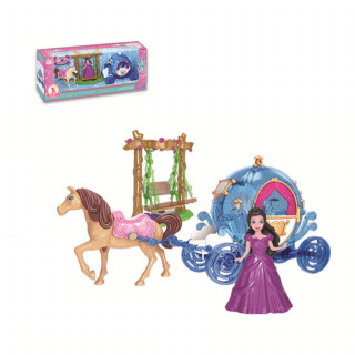 Qunsheng Toys, igračka lutka sa kočijom plav