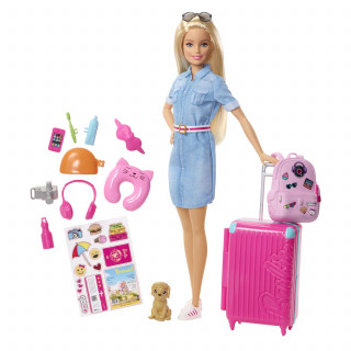 Barbie travel lutka u setu